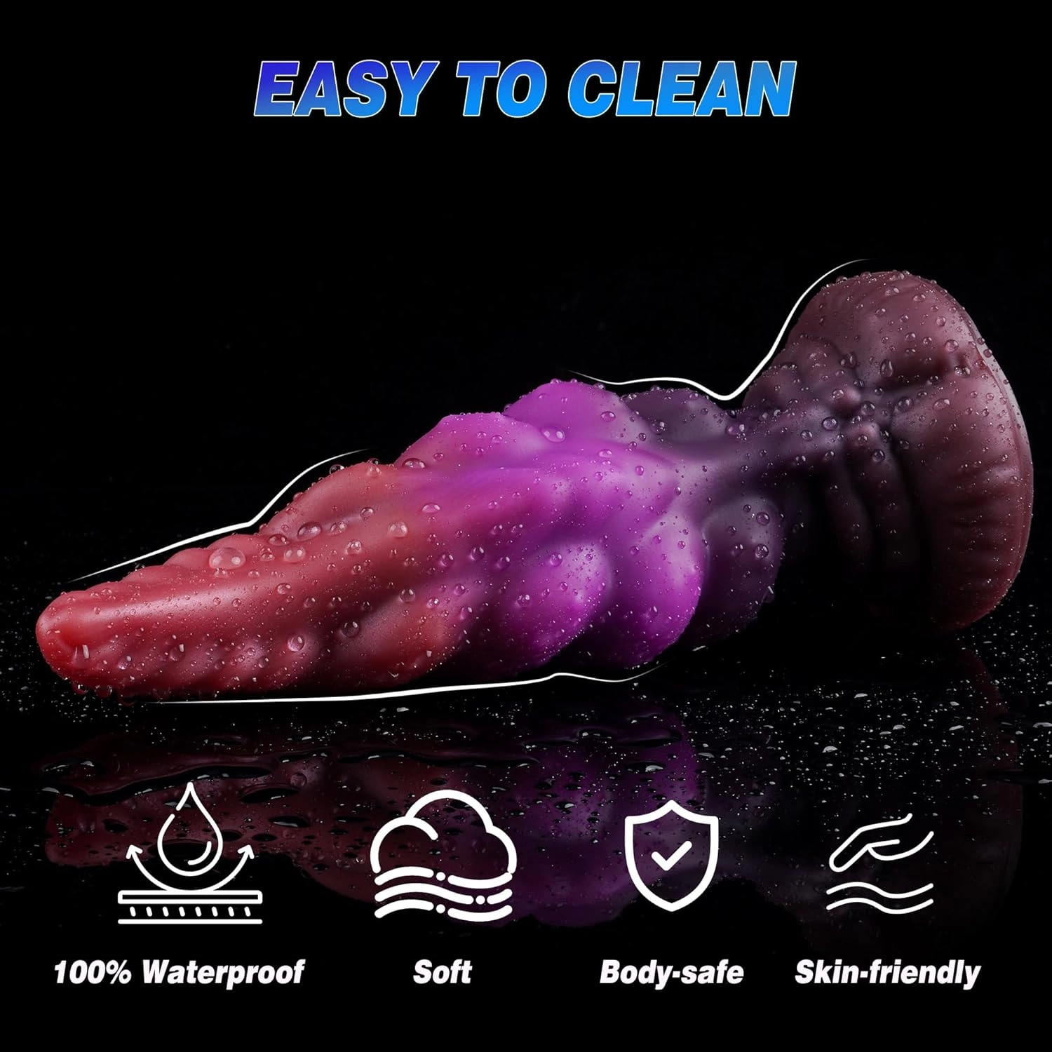 7.8 Tapered Knotted Dildo Fantasy Dildo With Strong Suction Cup-Laphwing