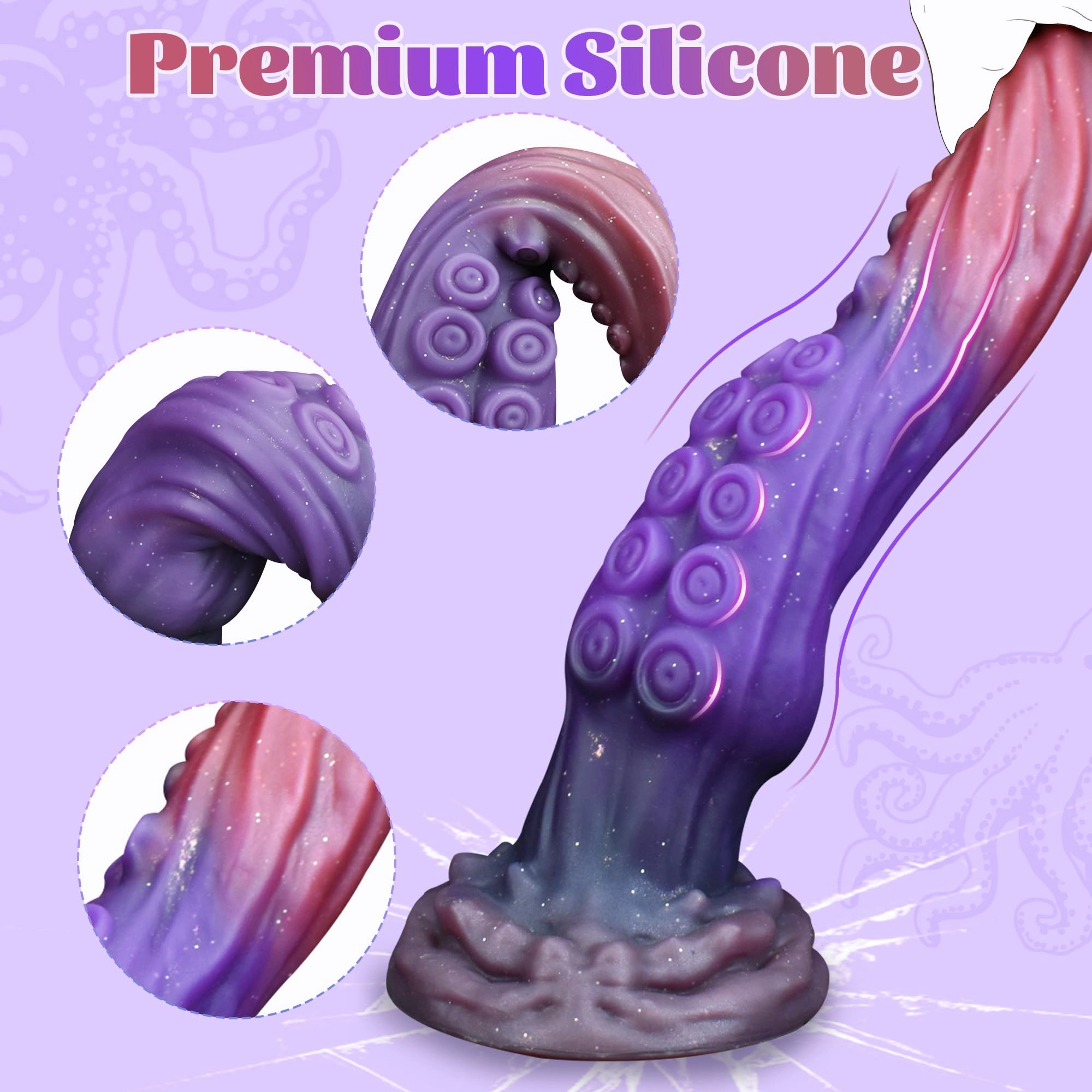 Antenna 10 Long Tentacle Dildo With Super Strong Suction Cup - Laphwing
