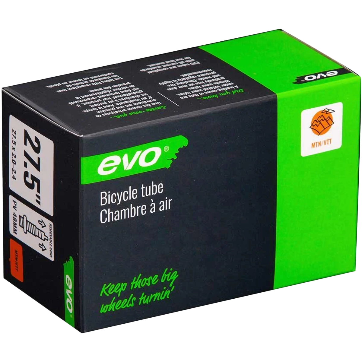 Bicycle Tube - 27.5" x 2.0-2.4 Presta Valve 48mm