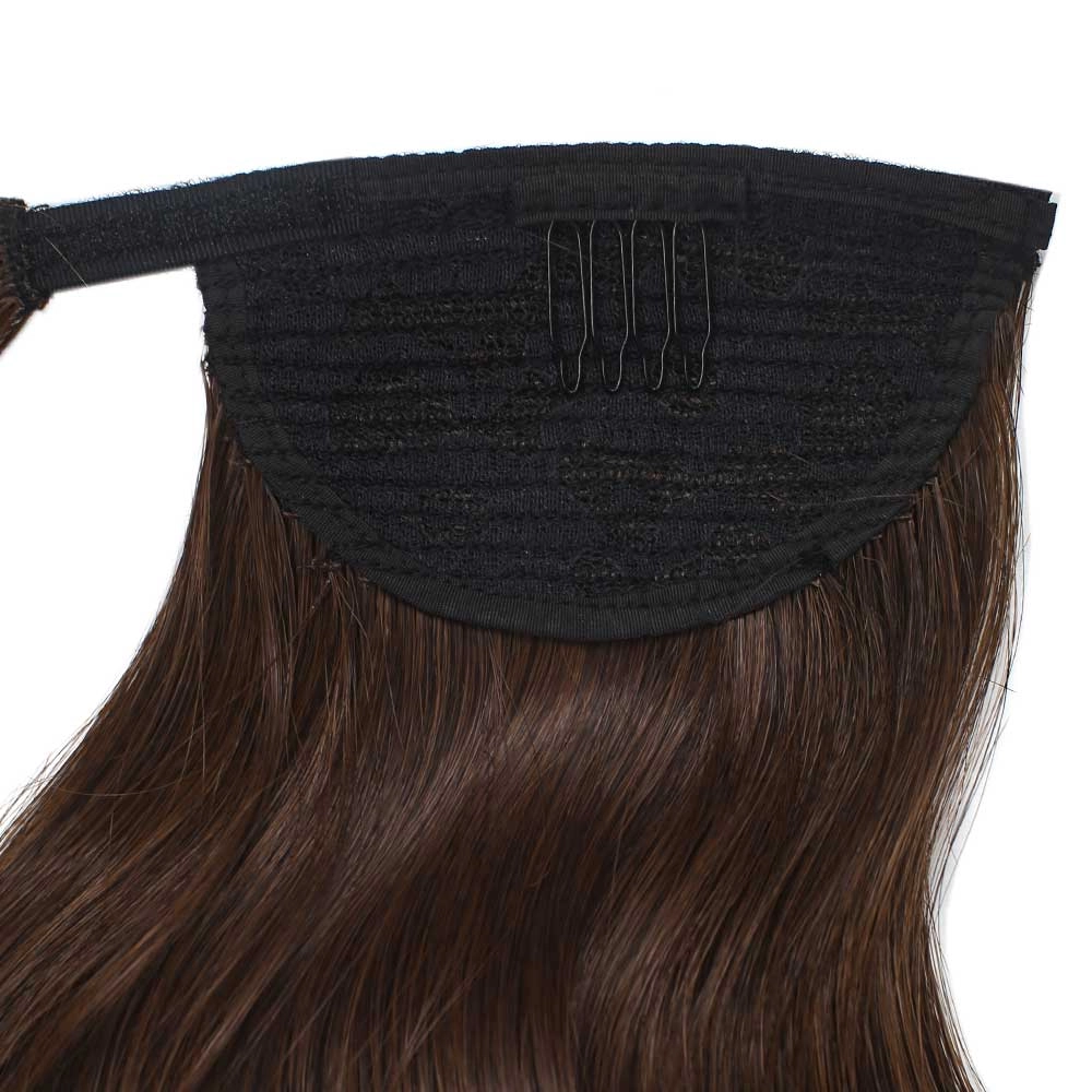 Dark Brown Synthetic Soft  Wave Ponytail Extension