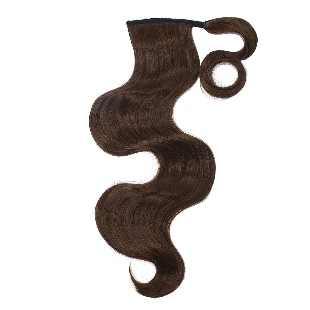 Dark Brown Synthetic Soft  Wave Ponytail Extension