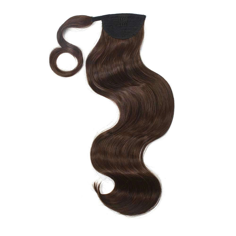 Dark Brown Synthetic Soft  Wave Ponytail Extension