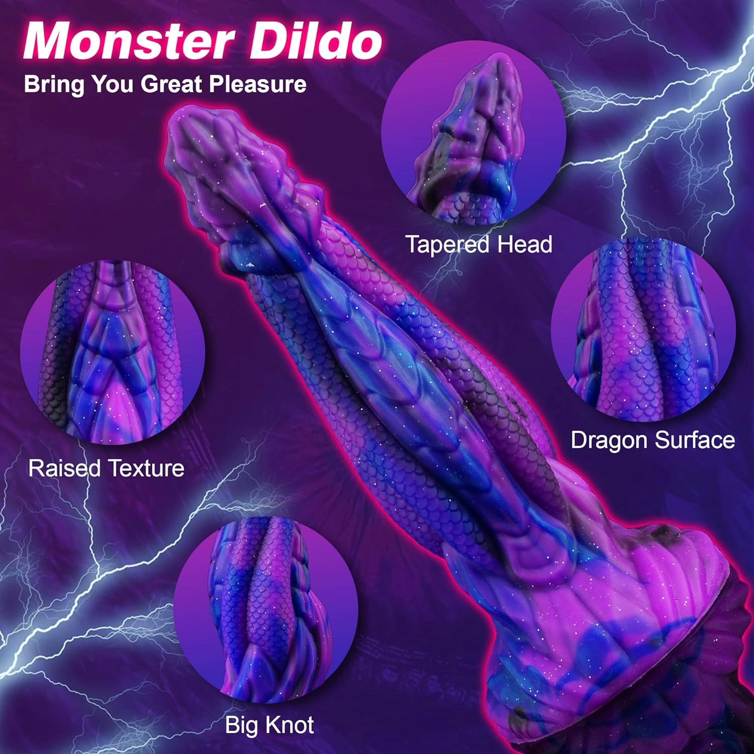 Dragon Scale 8.9 Monster Dildo Dragon Dildo with Strong Suction Cup-Laphwing