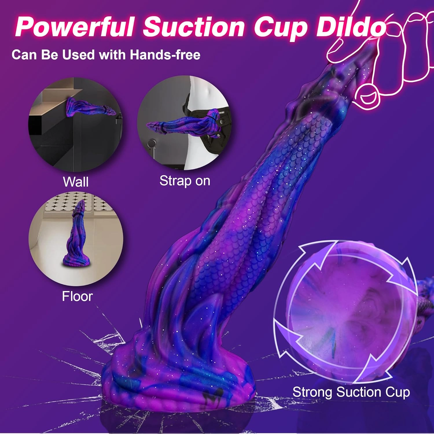 Dragon Scale 8.9 Monster Dildo Dragon Dildo with Strong Suction Cup-Laphwing