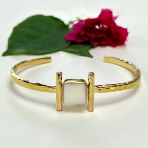 Fair And Square Brass Bracelet, Kenya