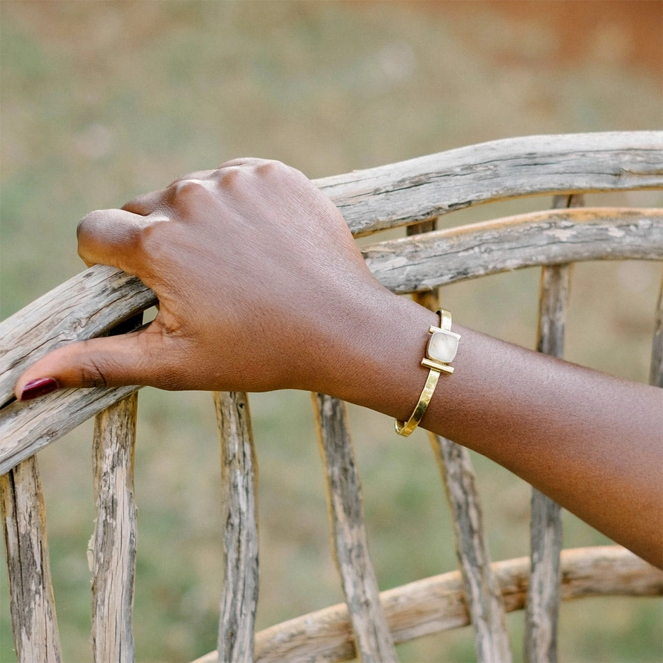 Fair And Square Brass Bracelet, Kenya