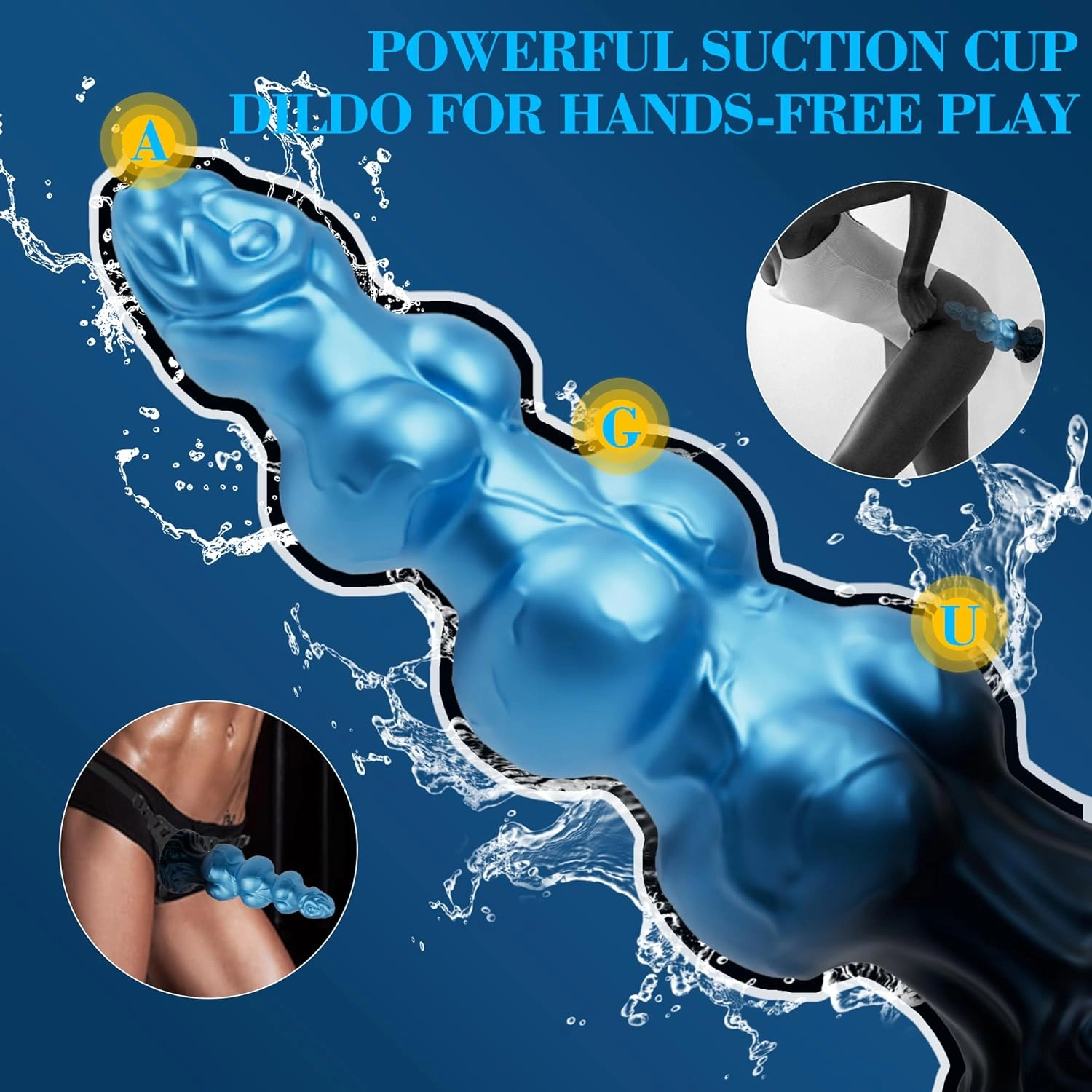 Federer 9.6 Huge Monster Dog Knot Dildo with Strong Suction Cup-Laphwing