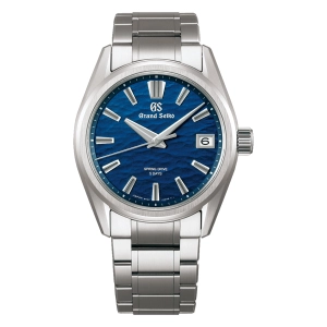Grand Seiko Evolution 9 Spring Drive Lake Suwa Watch, 40mm Blue Dial, SLGA019