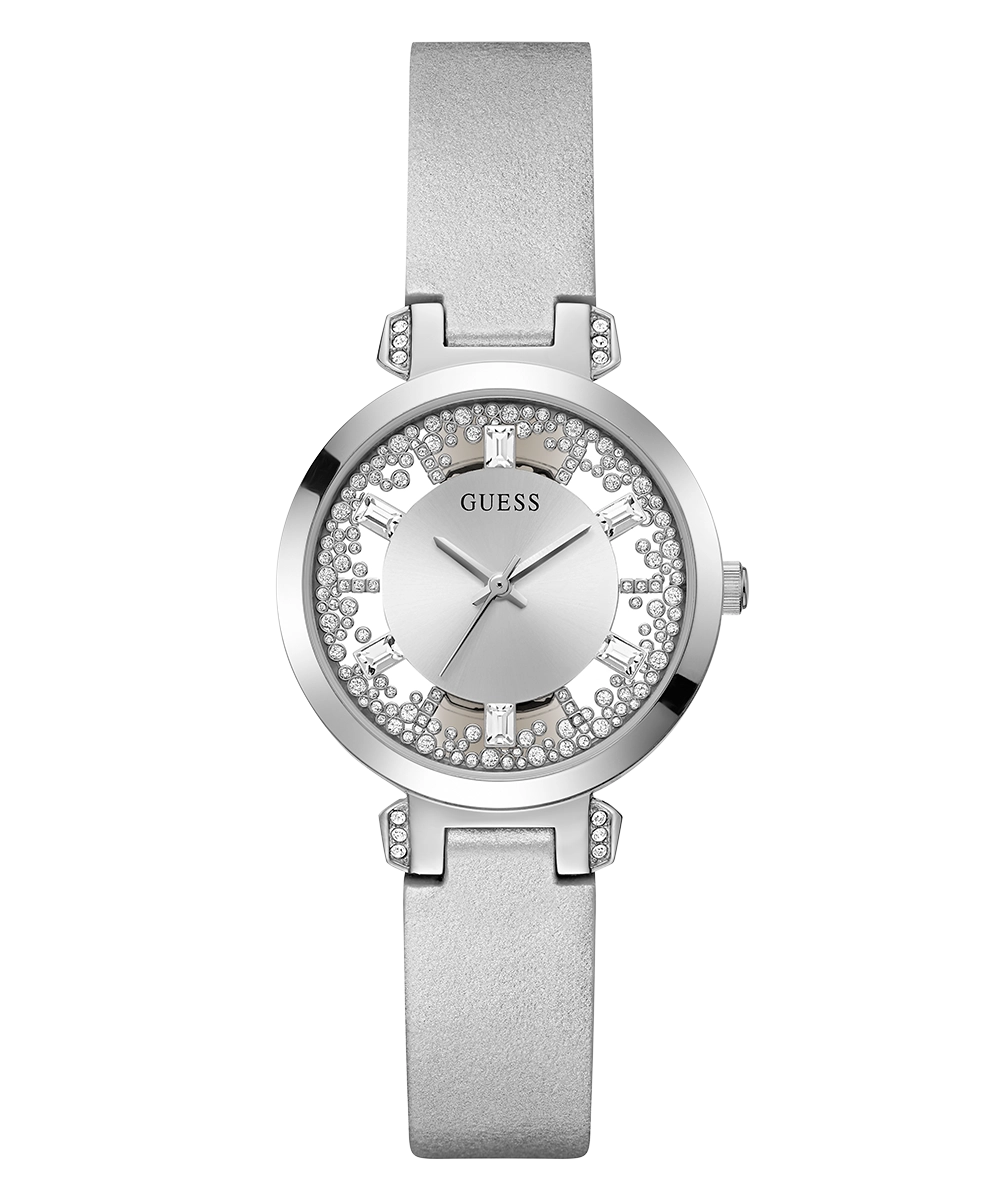 GUESS Ladies Silver Tone Analog Watch