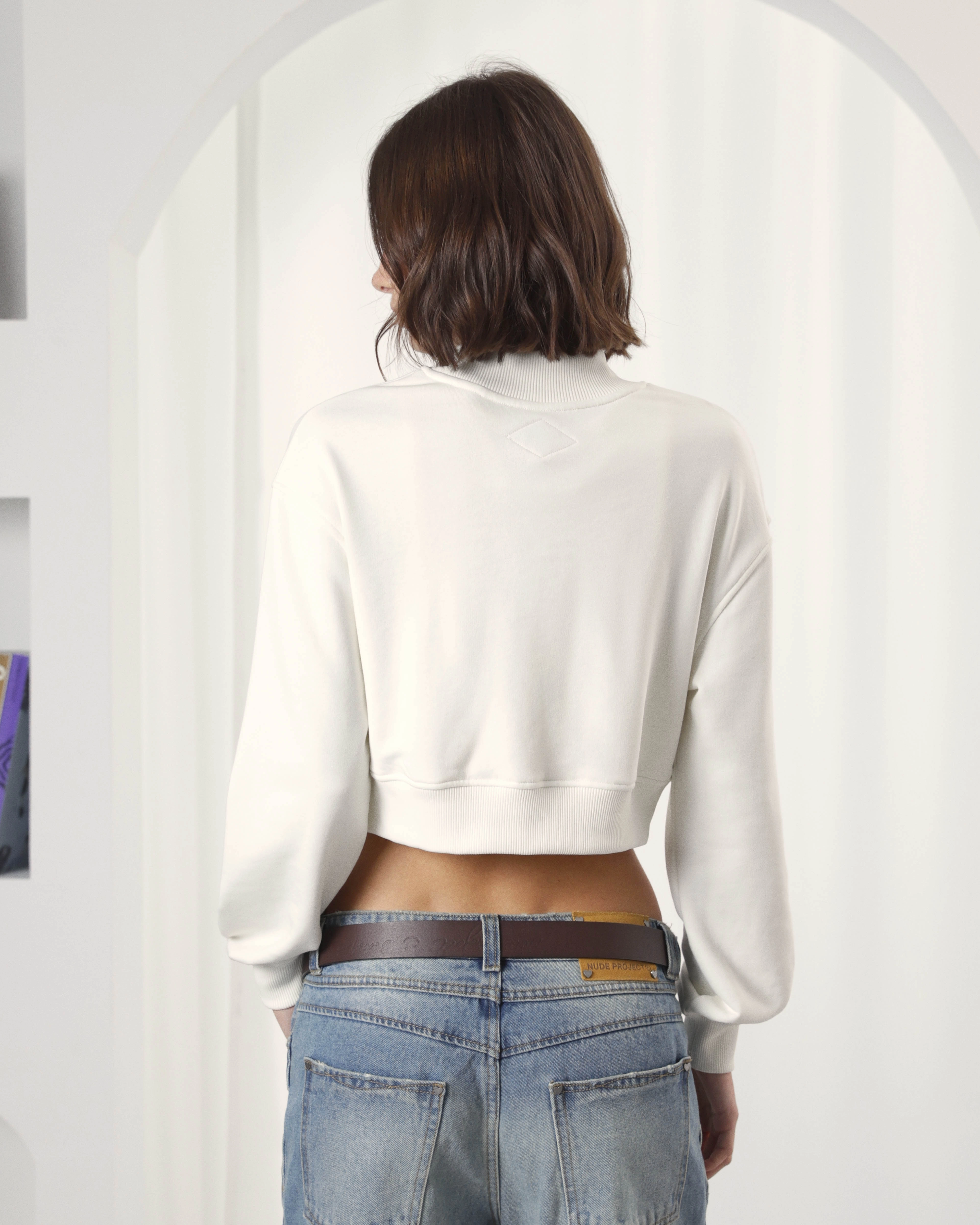 Lacy Sweatshirt Off-White