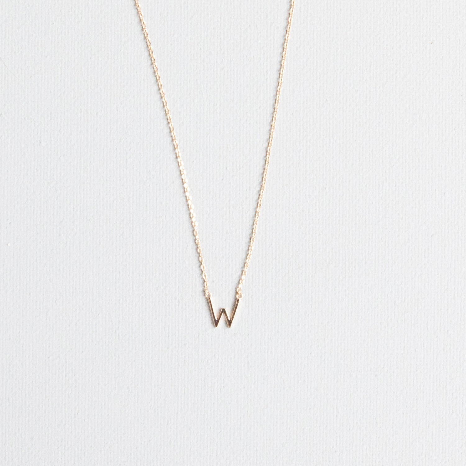 Luxe Delicate Initial Necklace | Gold