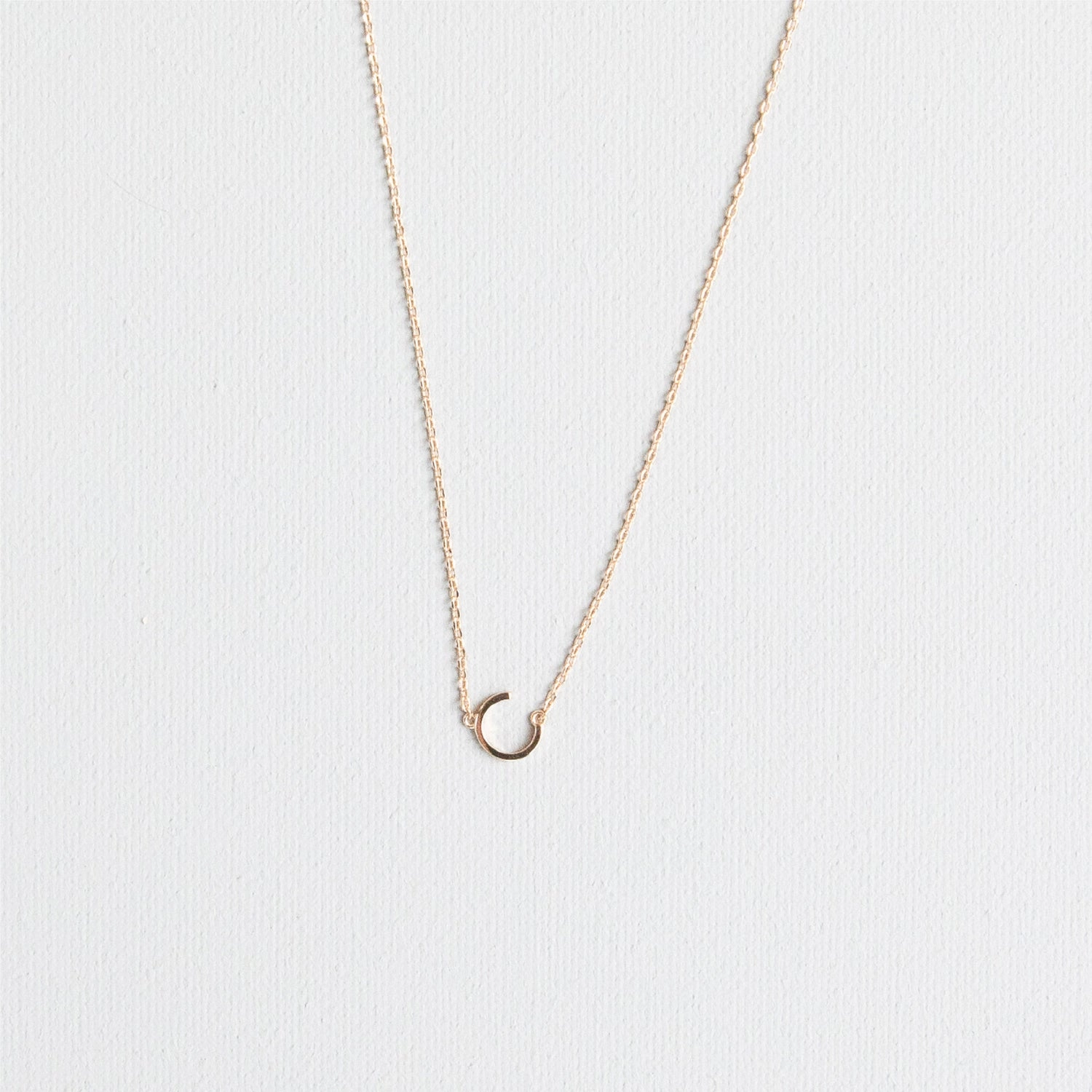 Luxe Delicate Initial Necklace | Gold