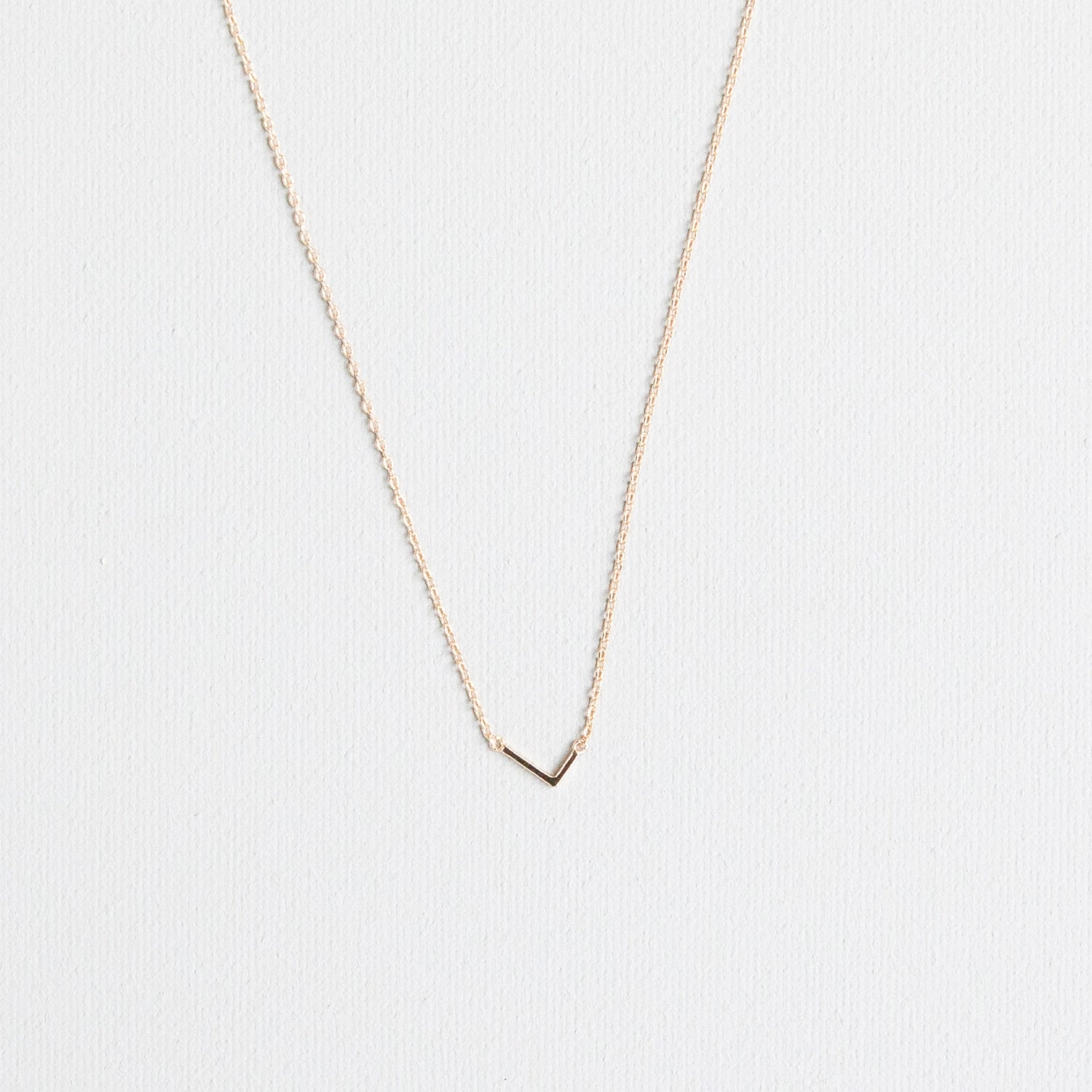 Luxe Delicate Initial Necklace | Gold