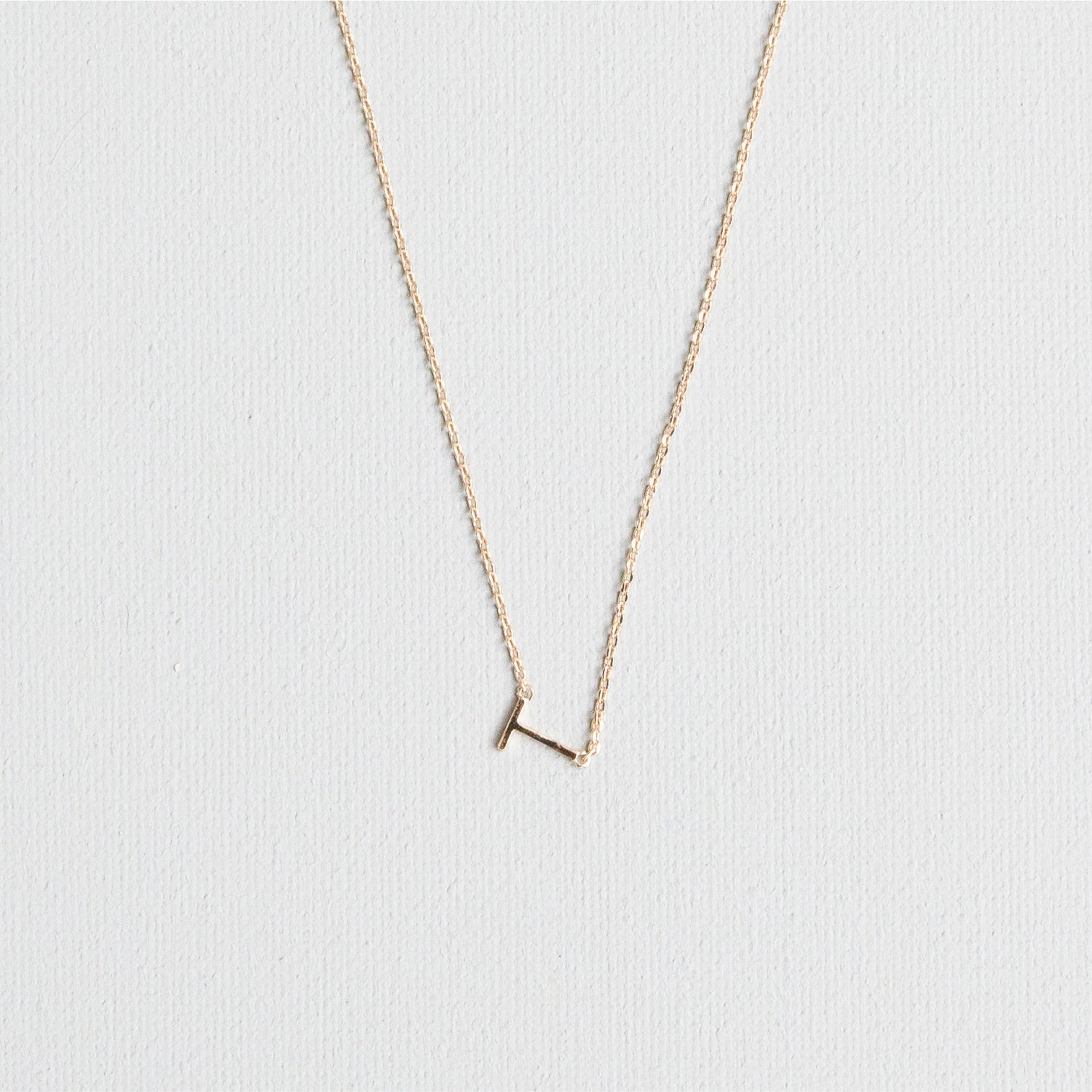 Luxe Delicate Initial Necklace | Gold