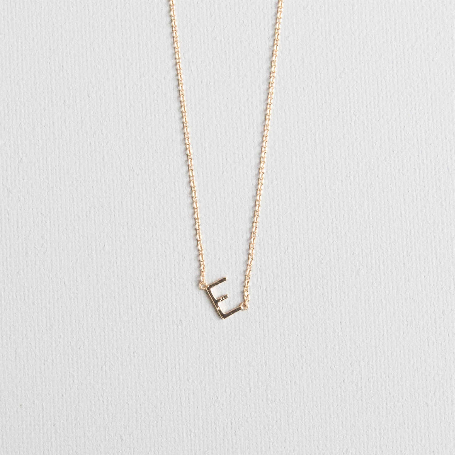 Luxe Delicate Initial Necklace | Gold