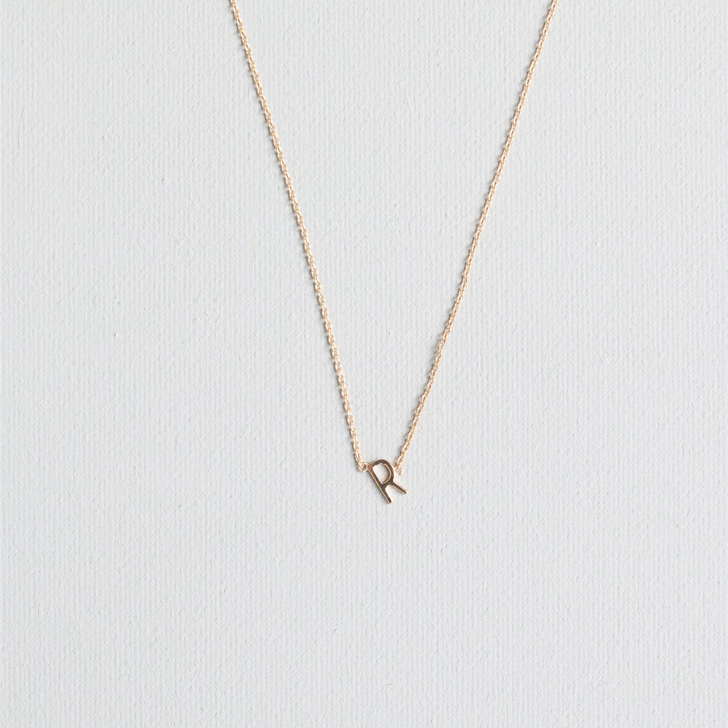 Luxe Delicate Initial Necklace | Gold