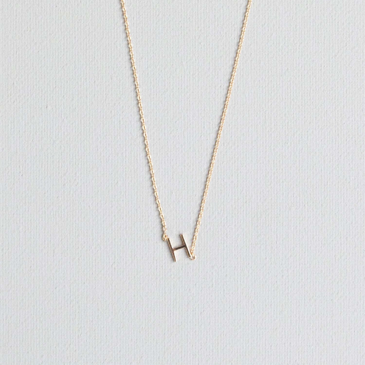 Luxe Delicate Initial Necklace | Gold