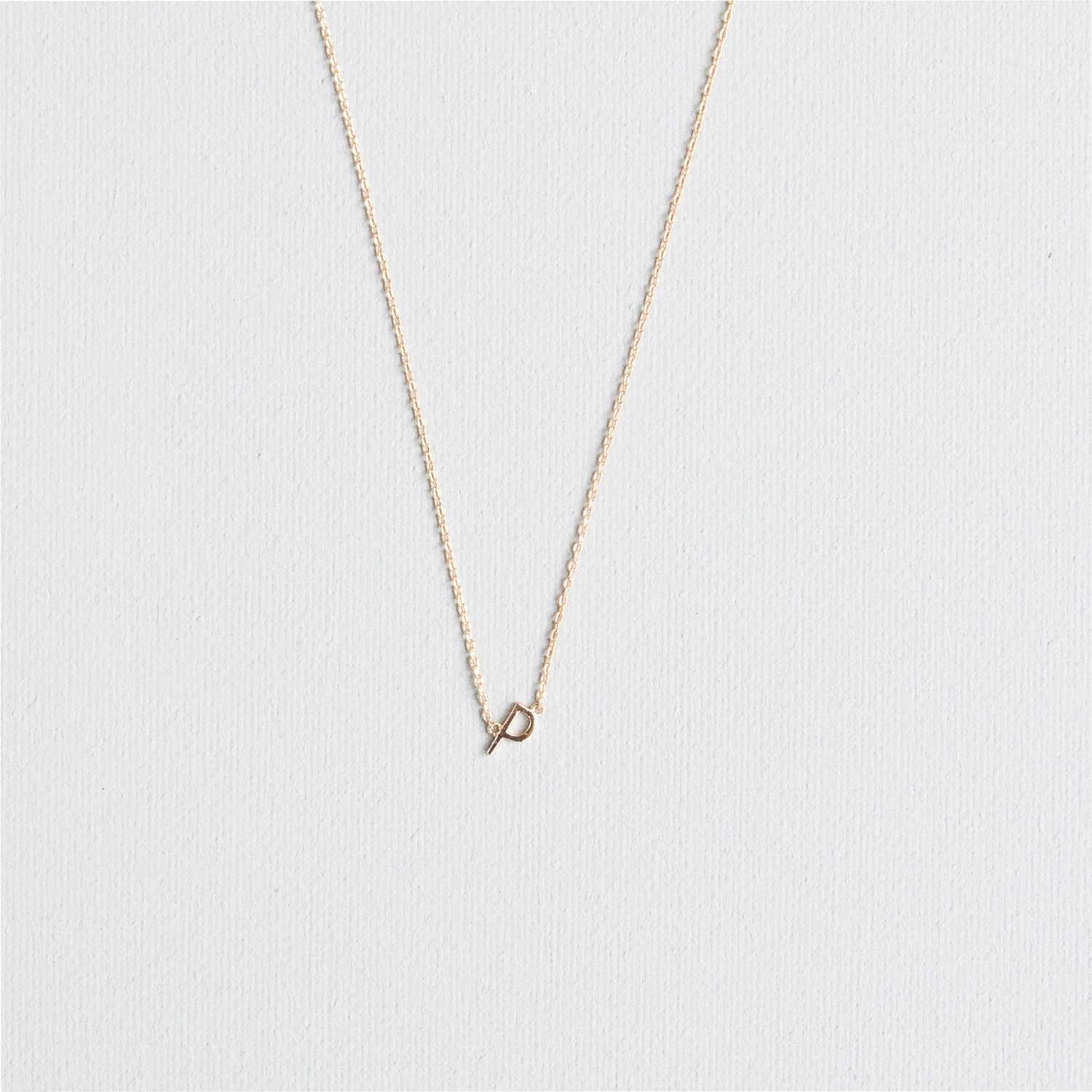 Luxe Delicate Initial Necklace | Gold