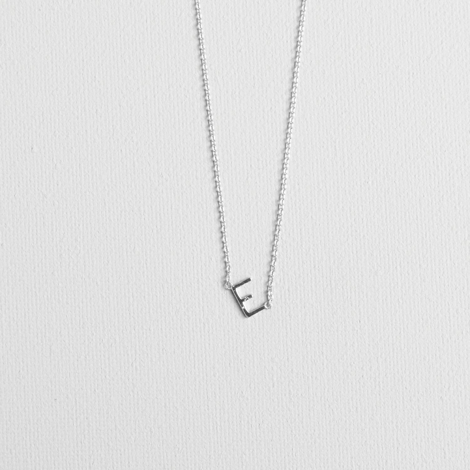 Luxe Delicate Initial Necklace | Silver