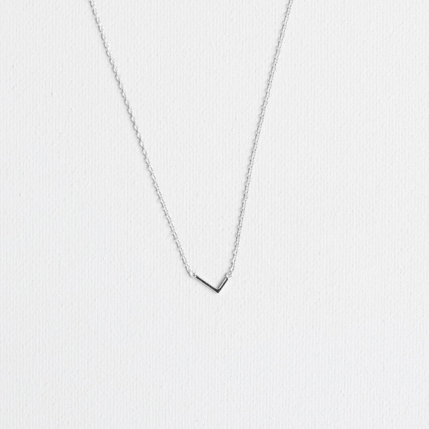 Luxe Delicate Initial Necklace | Silver