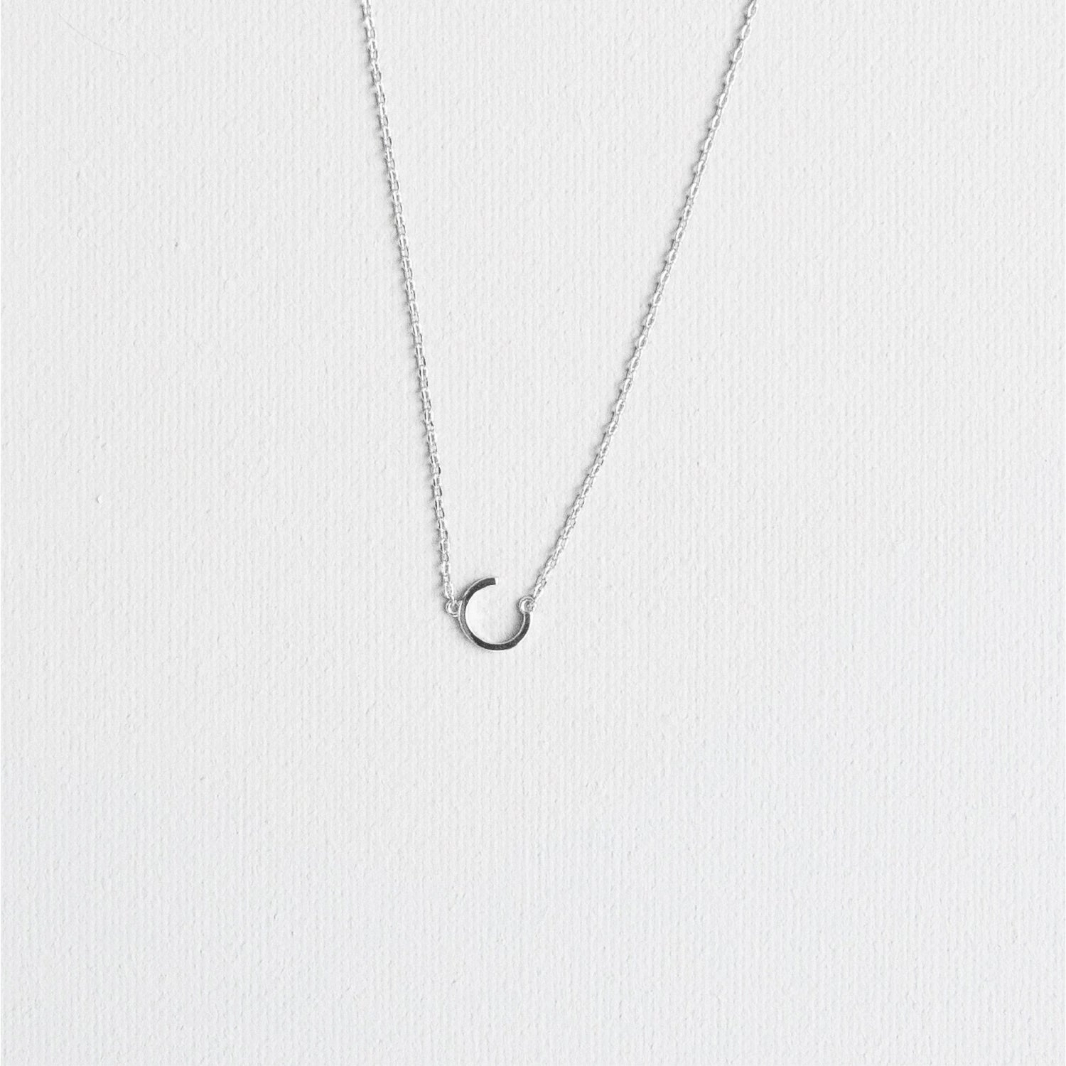 Luxe Delicate Initial Necklace | Silver