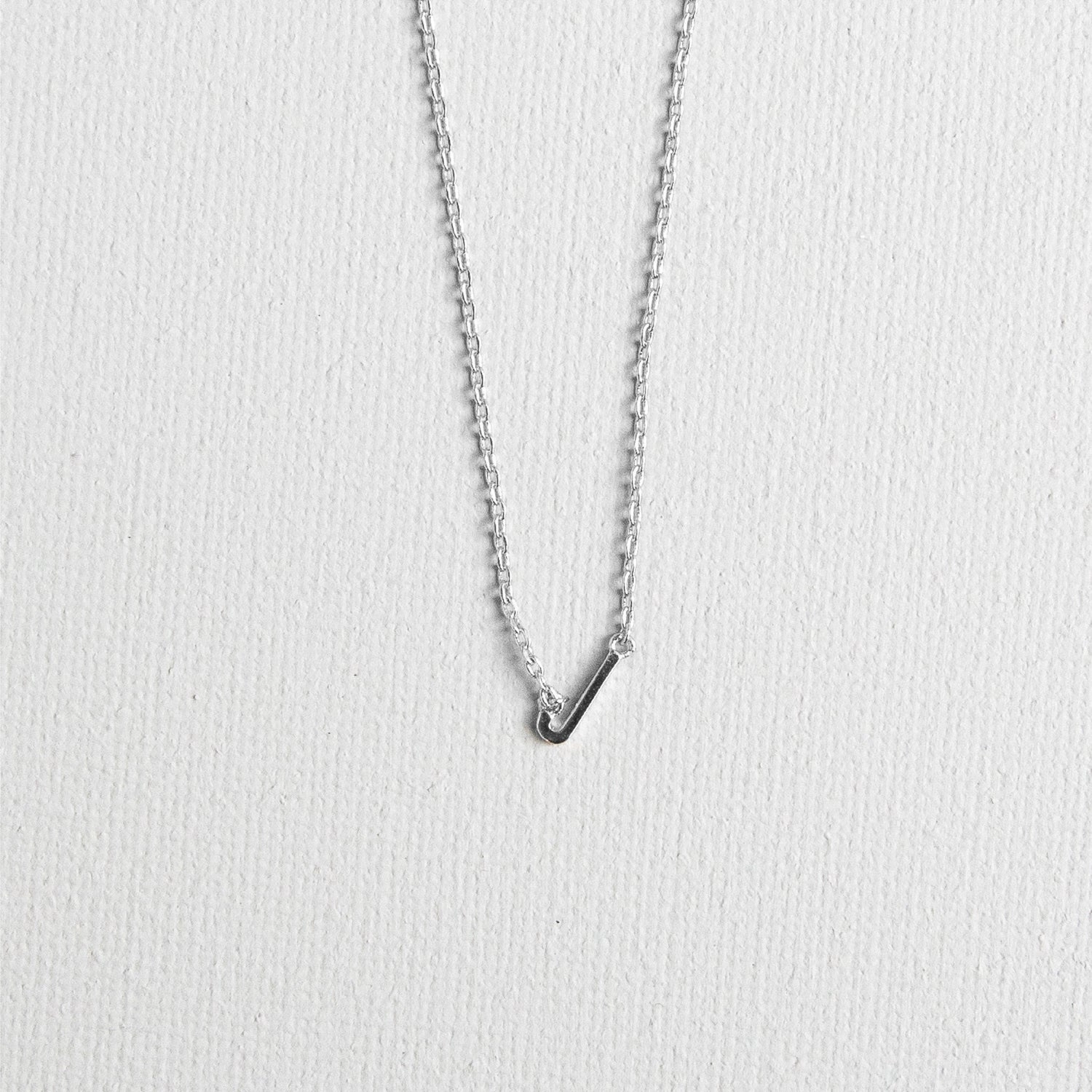Luxe Delicate Initial Necklace | Silver