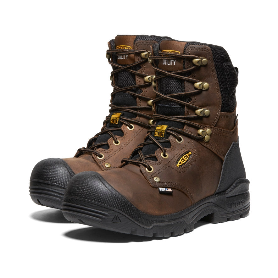 Men's Independence 8" Waterproof Boot (Soft Toe)  |  Dark Earth/Black