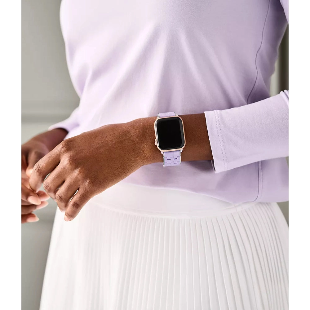 Michele Gentle Lavender Silicone Bracelet Band for Apple Watch®