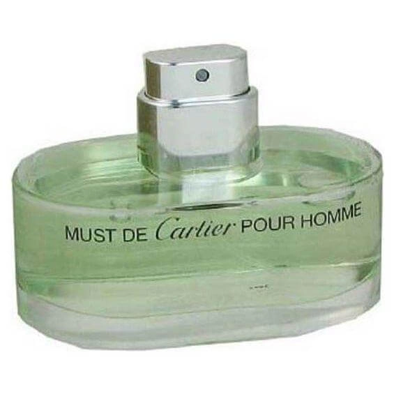 MUST POUR HOMME by CARTIER for Men 3.3 oz / 3.4 oz Cologne edt NEW unboxed no cap
