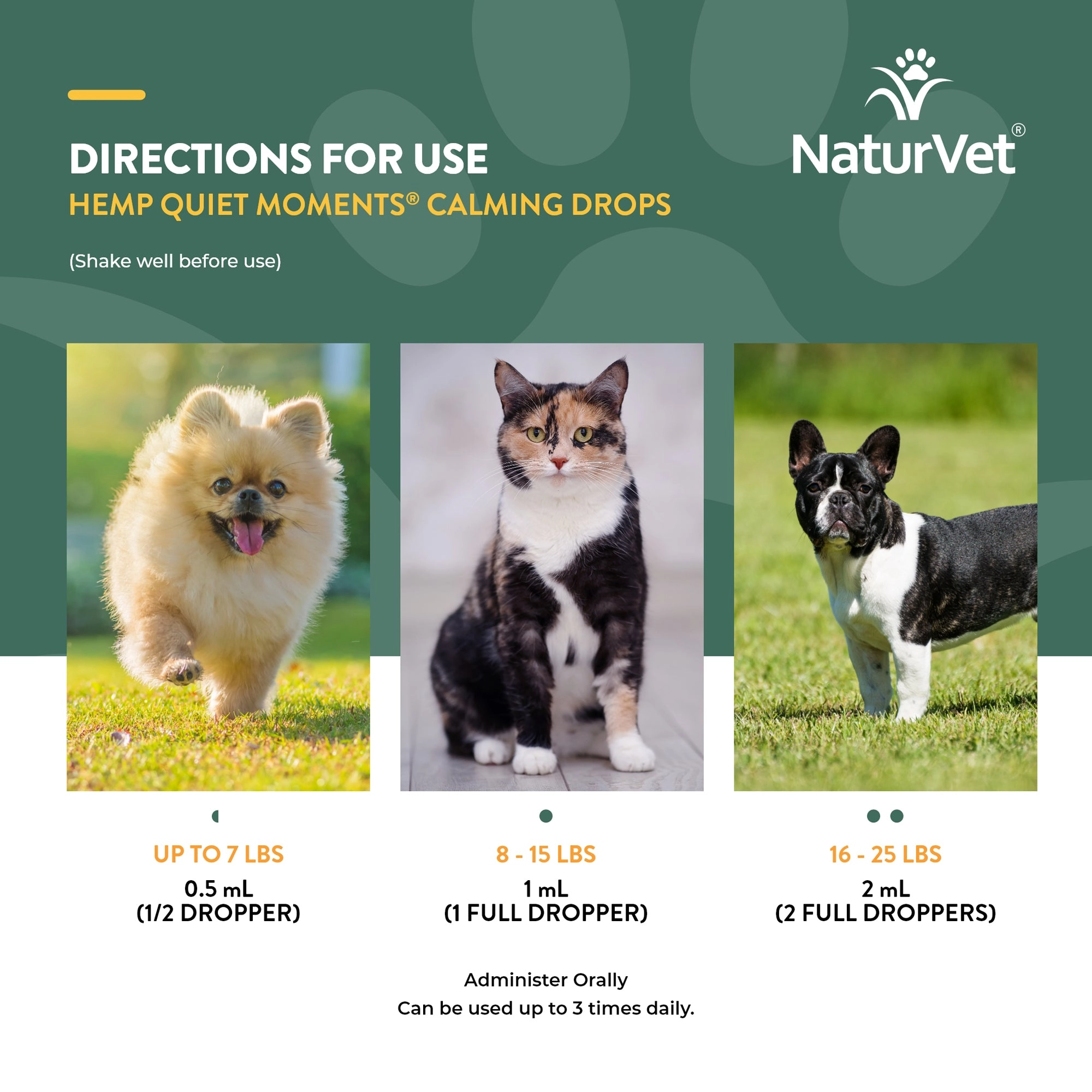 NaturVet Hemp Quiet Moments Calm Drops
