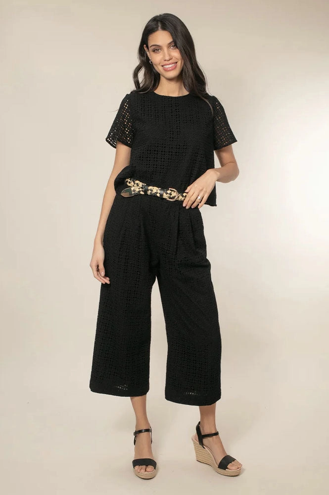 Nooki Marybeth Broderie Black Trousers