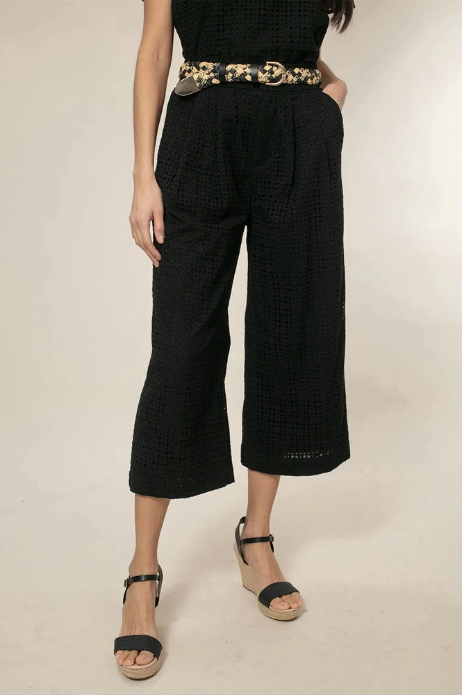 Nooki Marybeth Broderie Black Trousers