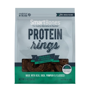 SmartBones Protein Rings Duck, Flax Seed & Pumpkin 5oz