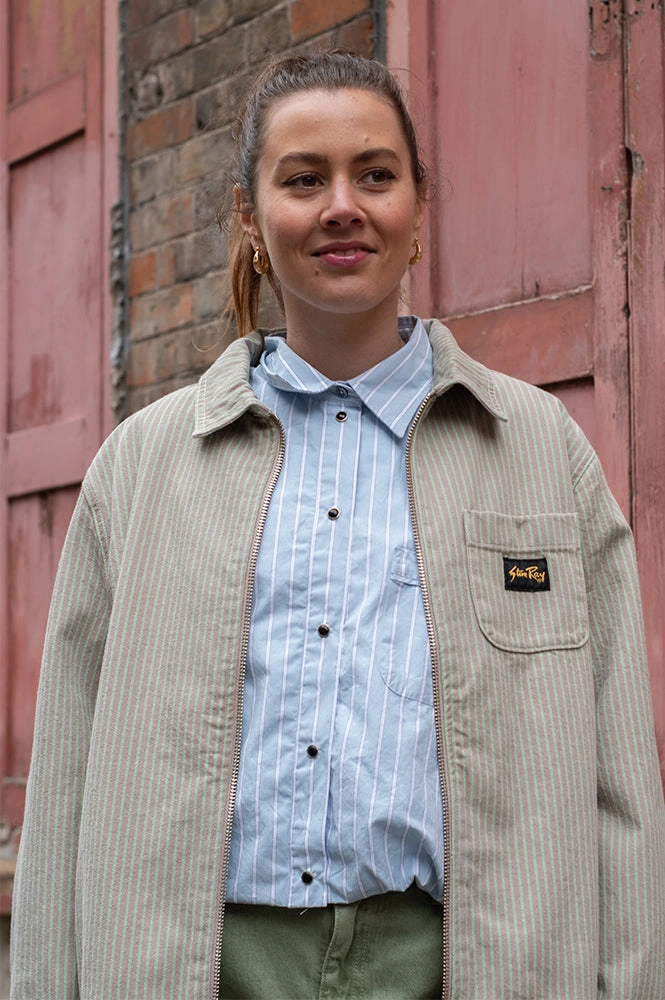 Stan Ray Quiet Green Hickory Zip Shirt