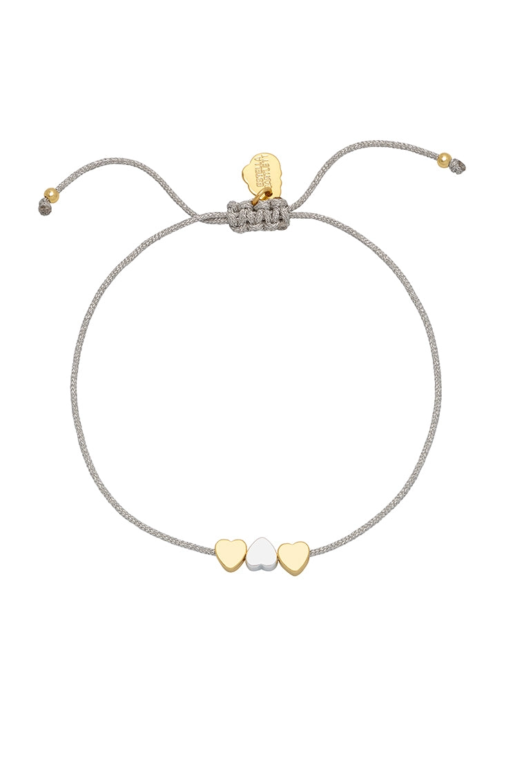 Triple Heart Macrame Friendship Bracelet